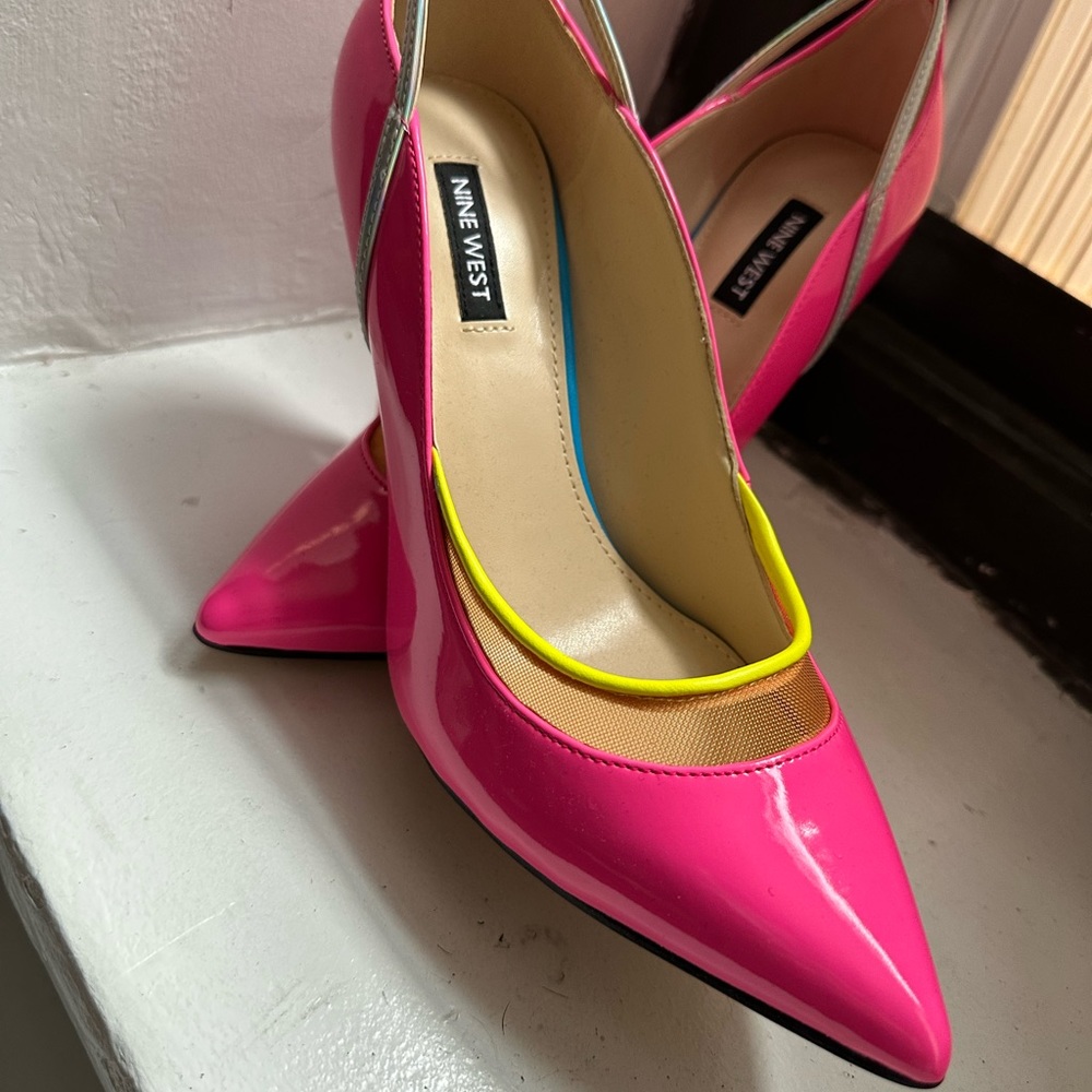 Pink high heels size 7.5